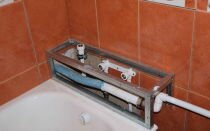 Как спрятать трубы в ванной комнате самостоятельно
